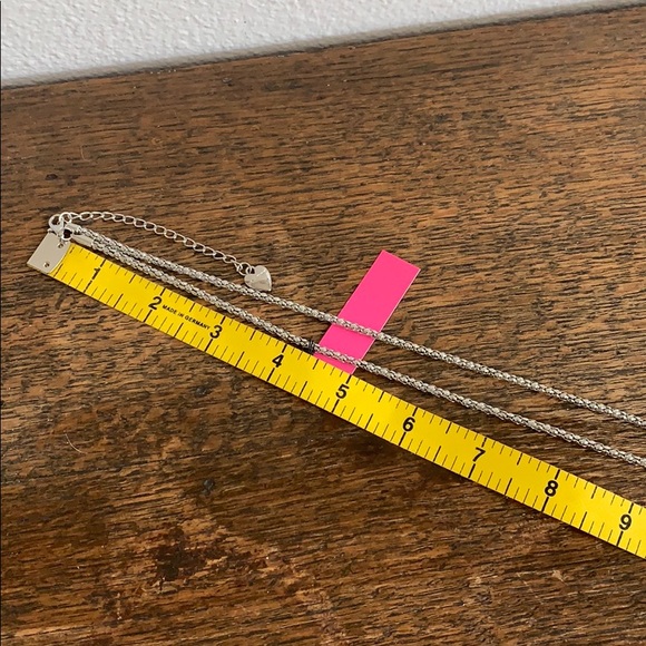 Blue & silver butterfly necklace - Picture 3 of 4